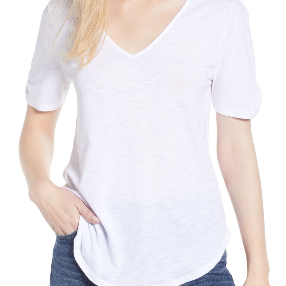 Gibson Hi Sugarplum! Anna Maria Twist Sleeve Tee